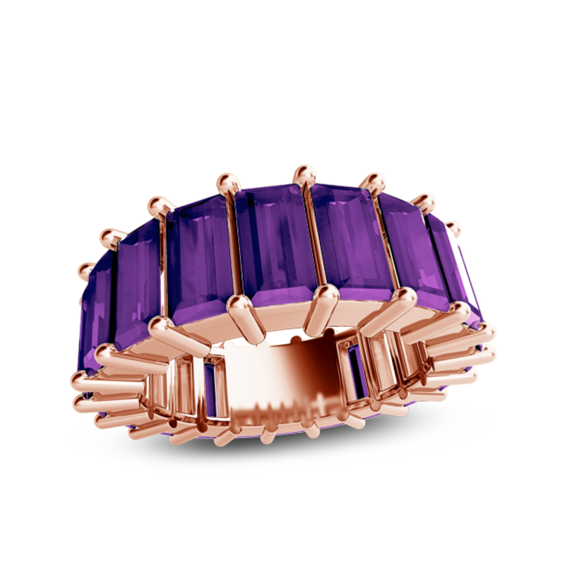 FOND NYC Baguette Eternity Band